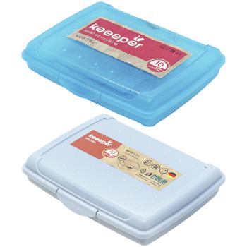 Keeeper Click-Box Plastic Rectangular Blue Lunch Box 0.5l - buy, prices for Auchan - photo 1