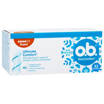Тампоны O.B.® Pro Comfort Super 32шт - купить, цены на КОСМОС - фото 2