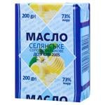 Масло Селянське сладкосливочное 73% 200г