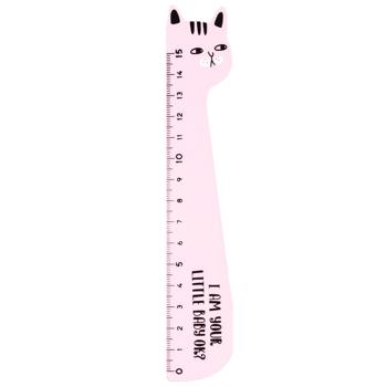 Centrum Cat Wooden Ruler 15cm - buy, prices for Auchan - photo 2