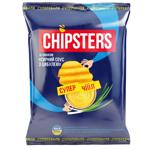 Чипси картопляні Chipster's зі смаком Сирний соус з цибулею хвилясті 95г