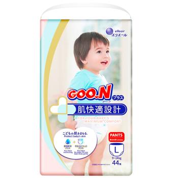 Подгузники-трусики Goo.N Plus L 9-14кг 44шт - купить, цены на КОСМОС - фото 1