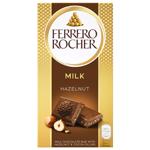 Ferrero Rocher Milk Chocolate with Hazelnuts 90g