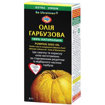 Golden Kings of Ukraine First Cold Pressing Unrefined Pumpkin Seed Oil 100ml - buy, prices for COSMOS - photo 1