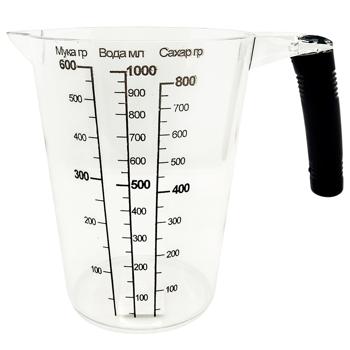 Horizont Etalon Measuring Mug 1l GR-03054 - buy, prices for Supermarket "Kharkiv" - photo 1