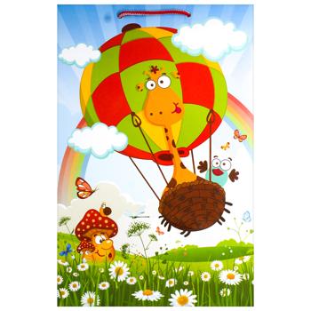 Пакет подарунковий 23х34х10см в асортименті - купити, ціни на КОСМОС - фото 3