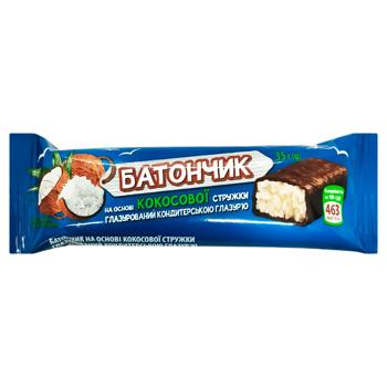 Subota Bar with Coconut Flakes in Glaze 35g - buy, prices for Tavria V - photo 1