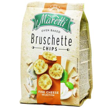 Хлебные брускеты Maretti запеченные со вкусом смесь сыров 140г - купить, цены на Торба - фото 1