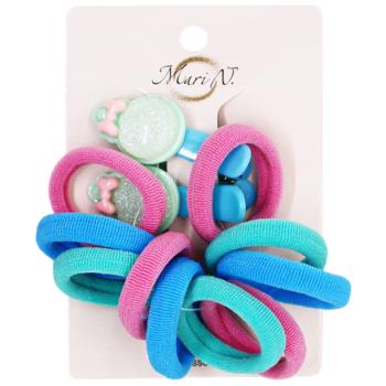 Mari N. Set of Kid's Hair Clips with Elastic Bands 12pcs in assortment - buy, prices for - photo 10