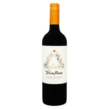 Вино Terra Pura Cabernet Sauvignon сухе червоне 0,75л 13% - купить, цены на Grono - фото 1