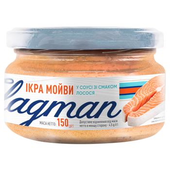 Flagman Capelin Roe with Smoked Salmon in Sauce 150g - buy, prices for Vostorg - photo 1