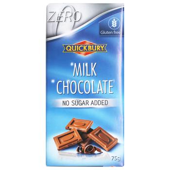 Шоколад молочний Quickbury без цукру 75г - купити, ціни на КОСМОС - фото 1