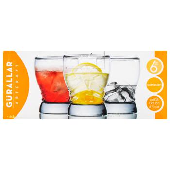 Gurallar Artcraft Adrasan Set of Glasses 6pcs 195ml - buy, prices for ULTRAMARKET - photo 2