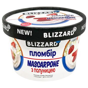 Мороженое Blizzard Маскарпоне с клубникой 90г