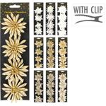 Набор декоративных цветов Koopman на клипсе 8см 4шт в ассортименте