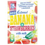 Каша вівсяна Вівсянушка з полуницею та бананом 47г