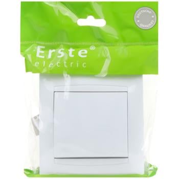 Erste Electric Prestige White Single-button Surface Mounted Switch - buy, prices for Auchan - photo 1