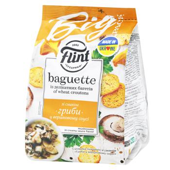 Flint Baguette Mushroom in Creamy Sauce Flavored Wheat Crackers 150g - buy, prices for METRO - photo 1