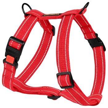 Barksi Сotton Canvas H-Harness for Dogs S 36-60cm/20-30cm Red - buy, prices for MasterZoo - photo 1