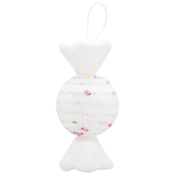 White Caramel Decoration with Beaded Ribbon 19cm - buy, prices for Za Raz - photo 1