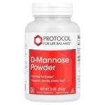 D-манноза, D-Mannose, Protocol for Life Balance, сертифікований органічний порошок, 85 г