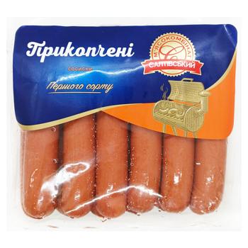 Сосиски Салтівський МК Прикопченные первый сорт - купить, цены на Чудо Маркет - фото 1