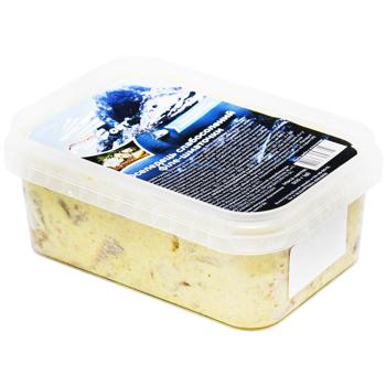 Сельдь Fish Port слабосоленая филе-кусочки в майонезно-горчичном соусе 500г - купить, цены на КОСМОС - фото 3