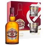 Віскі Chivas Regal 12 років 40% 0,7л + 2 келихи