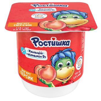 Йогурт Ростишка Персик 2% 115г