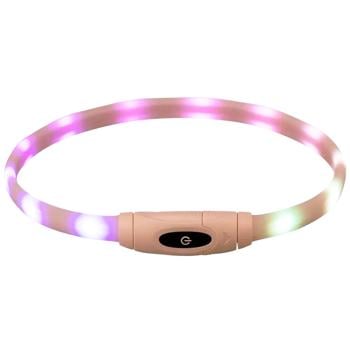 Trixie Flash Light Ring USB нашийник для собак XS–XL 65 см х 16 мм - різнокольоровий - купить, цены на MasterZoo - фото 2