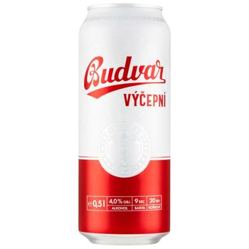 Budweiser Budvar Vycepni Keg Light Beer 4% 0.5l - buy, prices for MegaMarket - photo 1