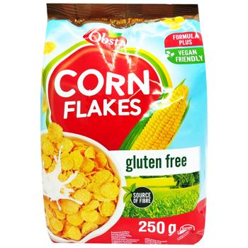 Кукурудзяні пластівці OBST без глютену 250г. И607 - купить, цены на КОСМОС - фото 1