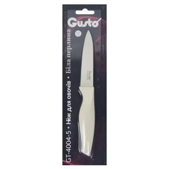 Gusto White Pearl Vegetable Knife 8.8cm - buy, prices for Tavria V - photo 1