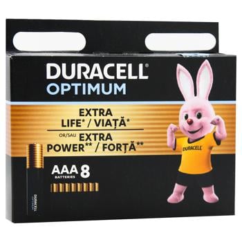 Батарейки Duracell Optimum лужні AAA 8шт - купити, ціни на METRO - фото 4