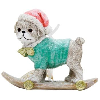 Декоративна підвіска Мопс на скейті 12*4.5*9.5см K07-593 BONADI 1 шт - купить, цены на WINETIME - фото 1