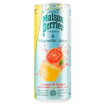 water perrier lemon 250ml can France