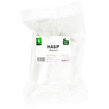 Стакани одноразові Sweet Home для холодних напоїв 6шт