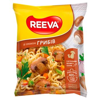 Лапша Reeva яичная по-домашнему с грибами 85г - купить, цены на Торба - фото 1