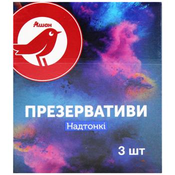 Auchan Very Thin Condoms 3pcs - buy, prices for - photo 2