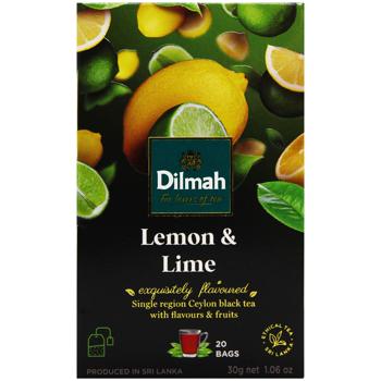 Чай чорний Dilmah Лимон та лайм 1,5г*20шт - купити, ціни на КОСМОС - фото 2