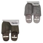 Twins Suede Indoor Men's Slippers with Fur s.40-45