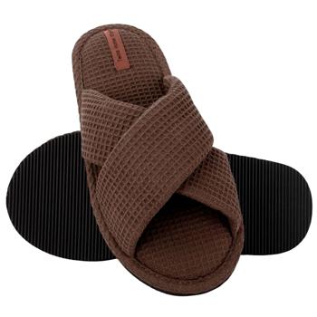 Тапочки женские Twins 13878 вафельные шоколад р.40 - купить, цены на Cупермаркет "Харьков" - фото 4