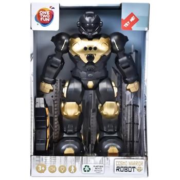Робот One Two Fun Cosmo Warrior, чорний із золотистим, 31 см (CSR-31) - купить, цены на Auchan - фото 1