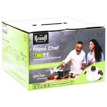 Кастрюля Krauff Prime Chef с крышкой 20см 3,6л - купить, цены на - фото 3