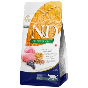 Корм сухой Farmina N&D Ancestral Grain с ягненком, черникой, овсом и спельтой для кошек 300г - купить, цены на MasterZoo - фото 1