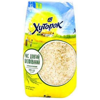 Рис Хуторок довгий шліфований 800г - купити, ціни на КОСМОС - фото 1