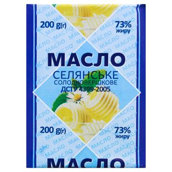 Масло Селянське сладкосливочное 73% 200г - купить, цены на ЕКО Маркет - фото 2