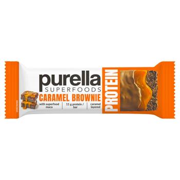 Батончик протеиновый Purella Superfoods Caramel Brownie 45г - купить, цены на METRO - фото 1