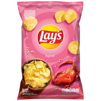 Lay's Crab Potato Chips 120g - buy, prices for Grono - photo 1