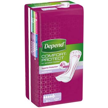 Depend Comfort-Protect Urological Pads 4in1 8pcs - buy, prices for MegaMarket - photo 1